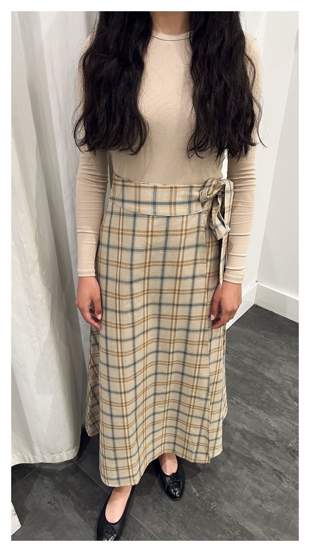 Plaid Wrap Skirt