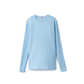 Basic Ribbed Tee - Light Blue